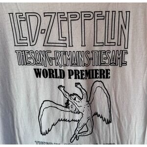 Led Zeppelin T-shirt "The Song Remains The Same" Concert 1976 NYC ‎ Soft 3X